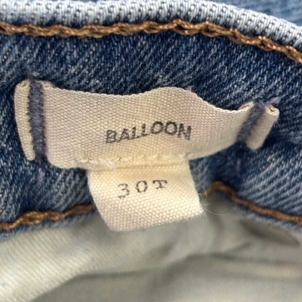 Madewell Women's Size 30T 30 Tall Raw Hems Balloon Jeans 27.5" Inseam - Picture 10 of 16